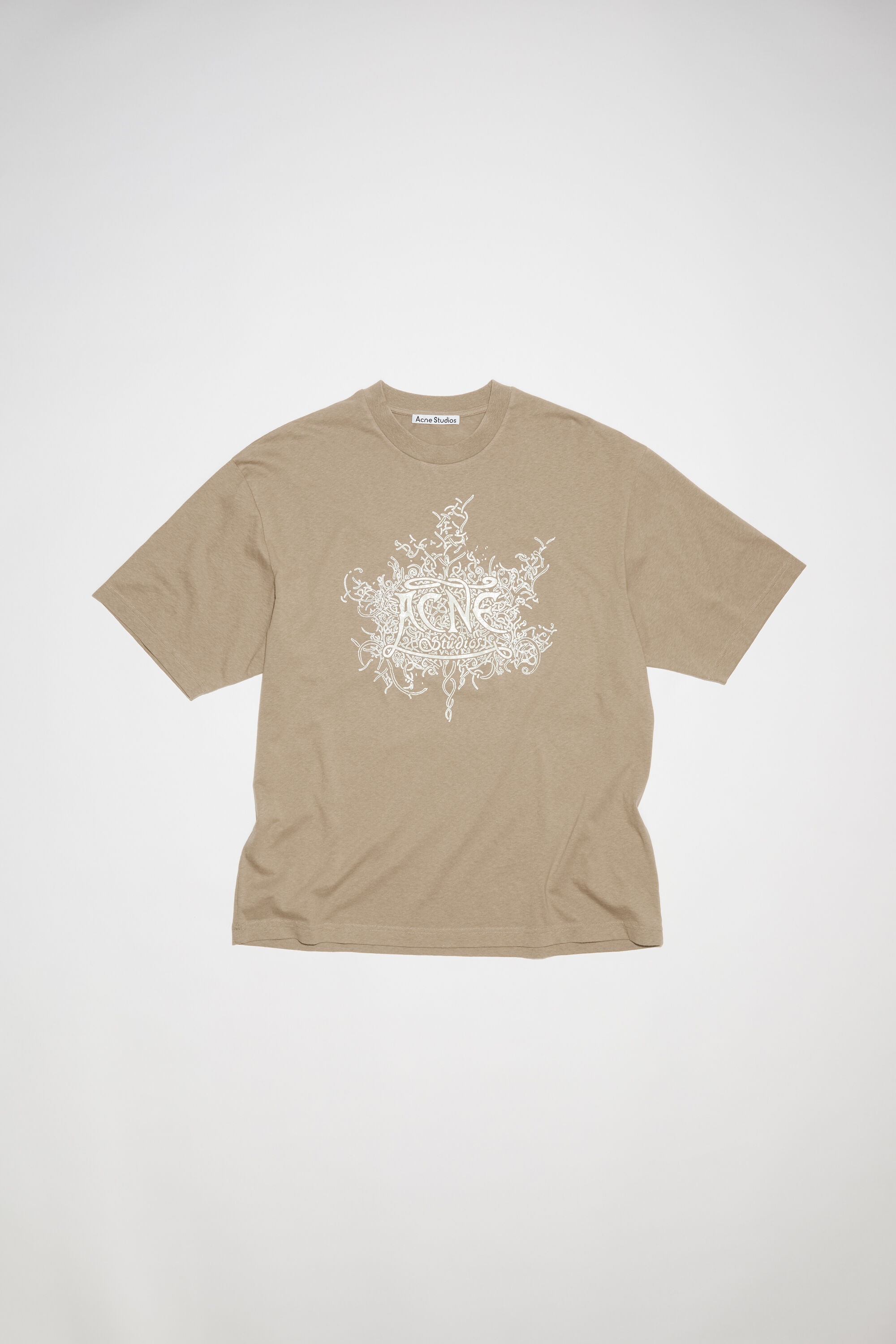 Glow in the dark logo t-shirt - Dark beige - 5