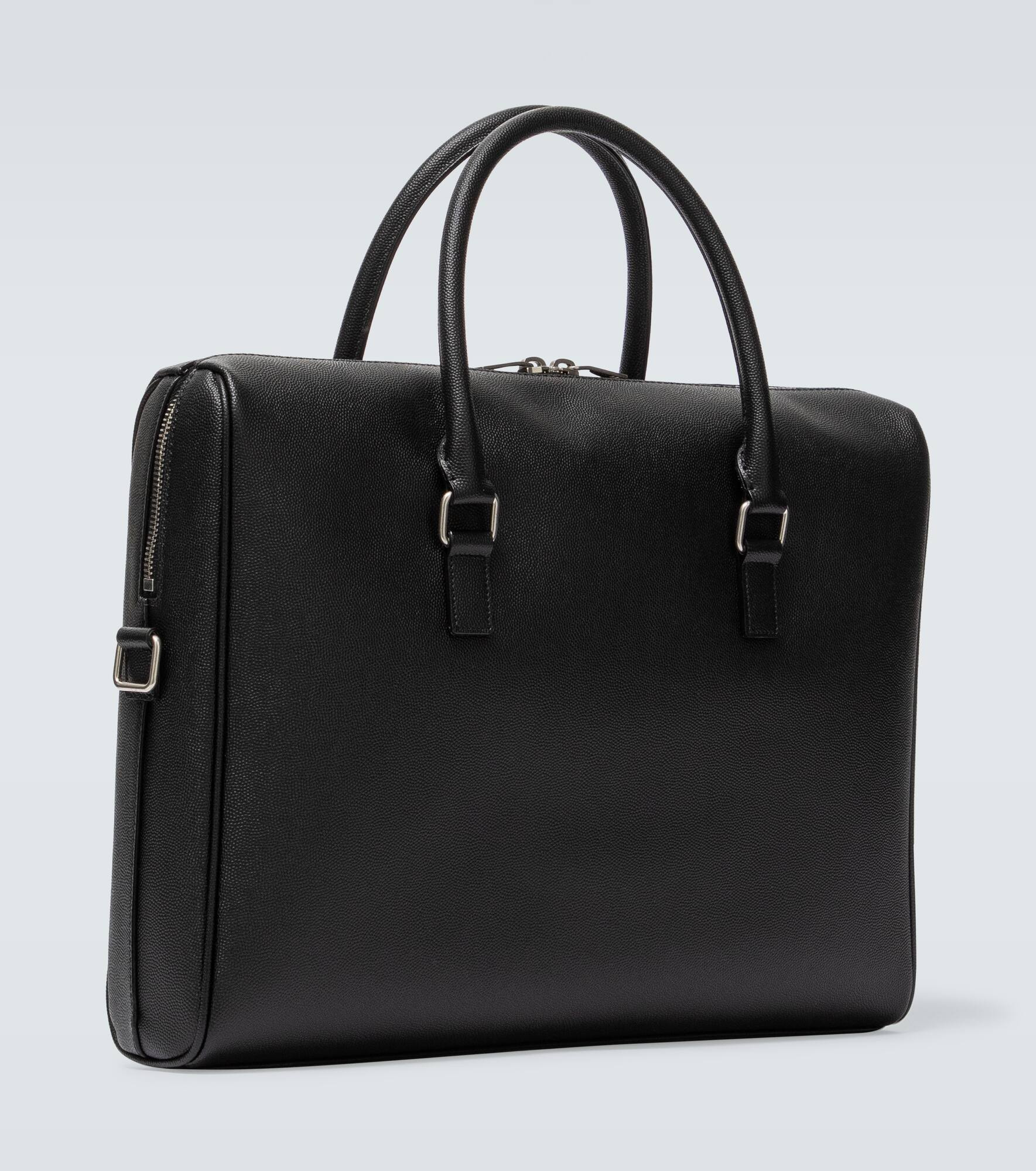Duffle leather briefcase - 5