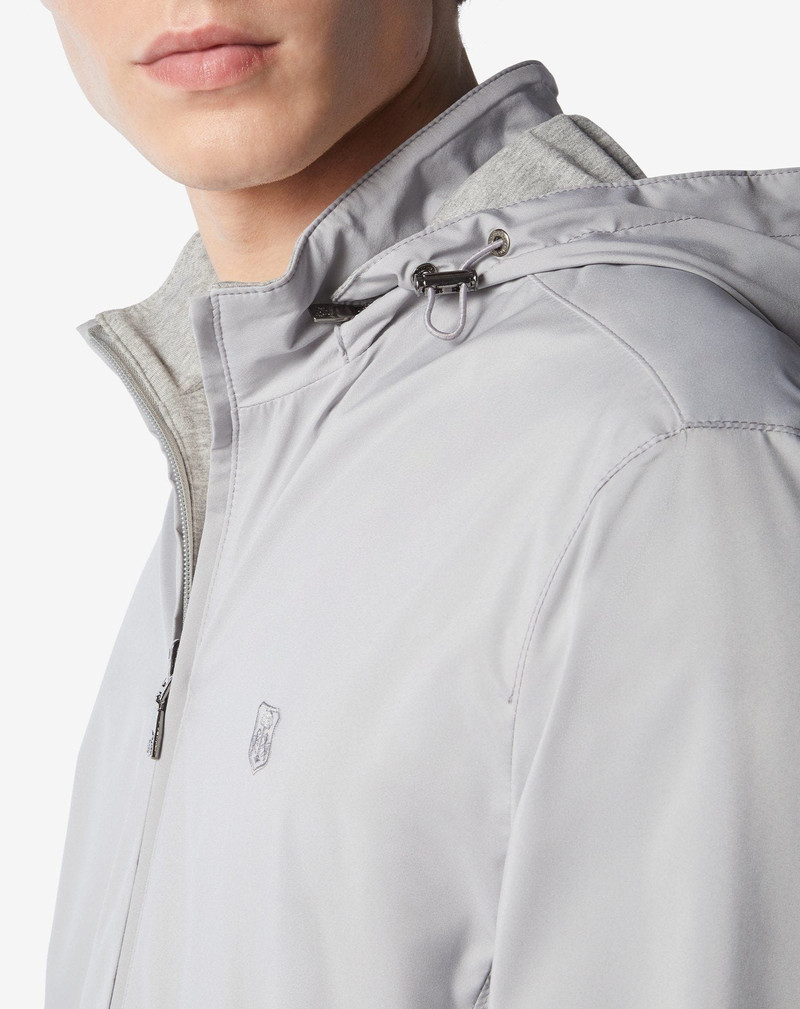 Grey water-repellent reversible jacket 3