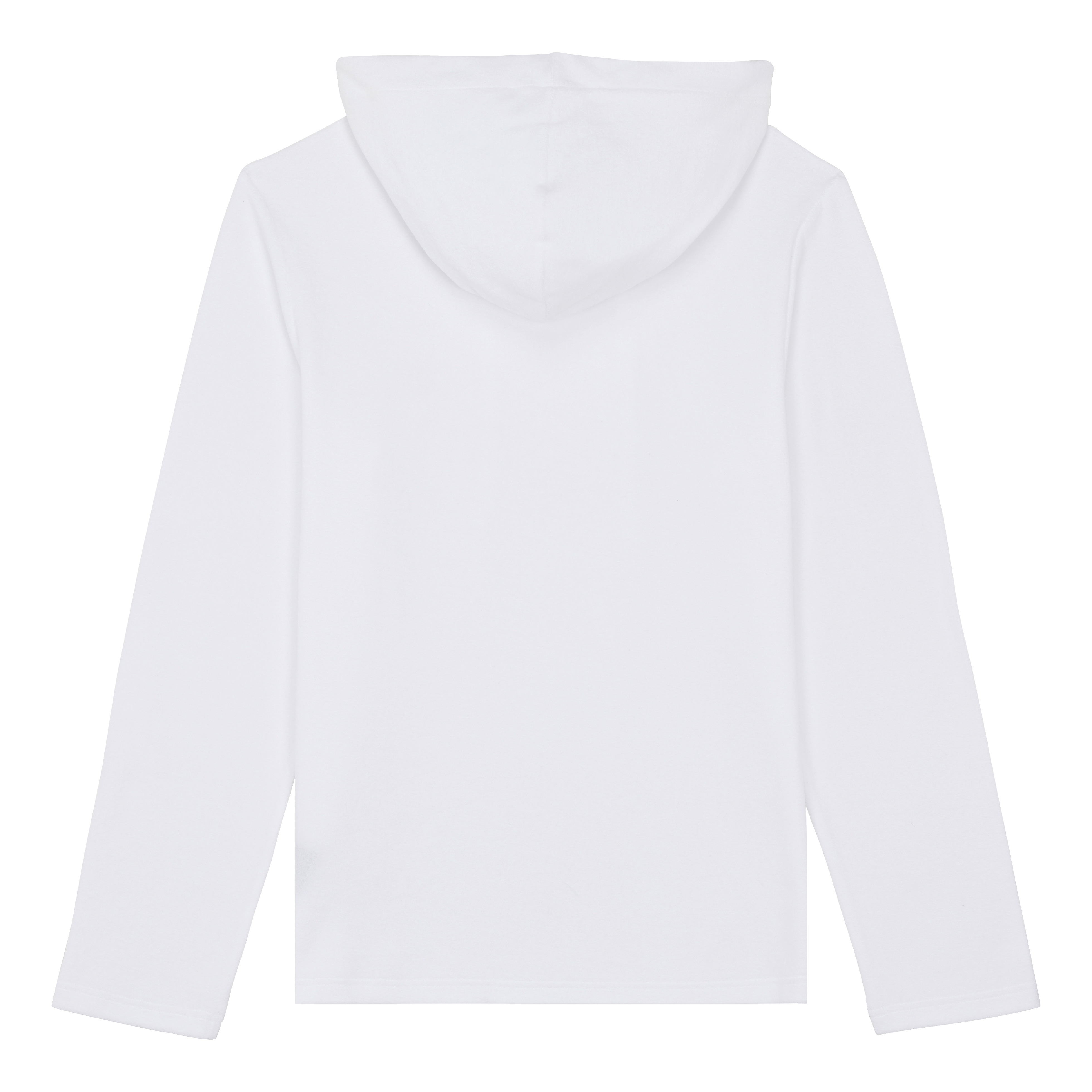 Men Terry Long-sleeves Hooded T-shirt - 2