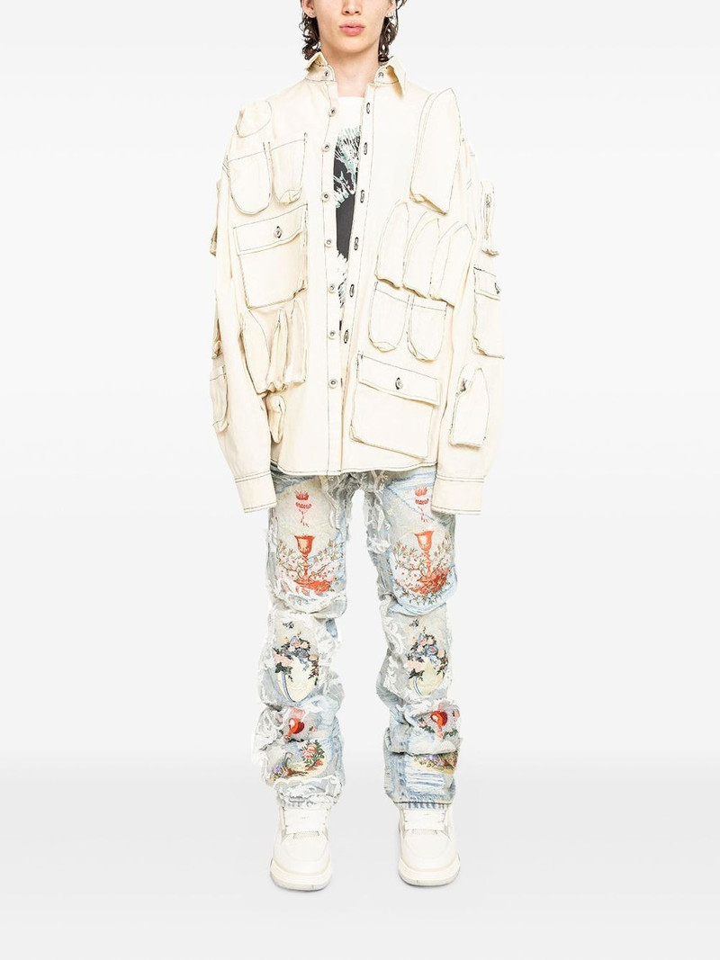 WHO DECIDES WAR pocket-detail jacket outlook