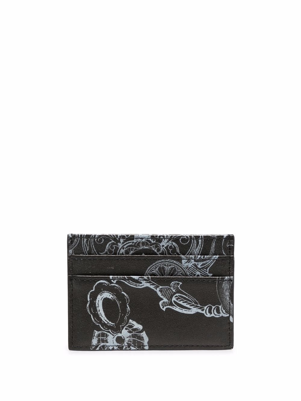 baroque-print faux-leather cardholder - 2