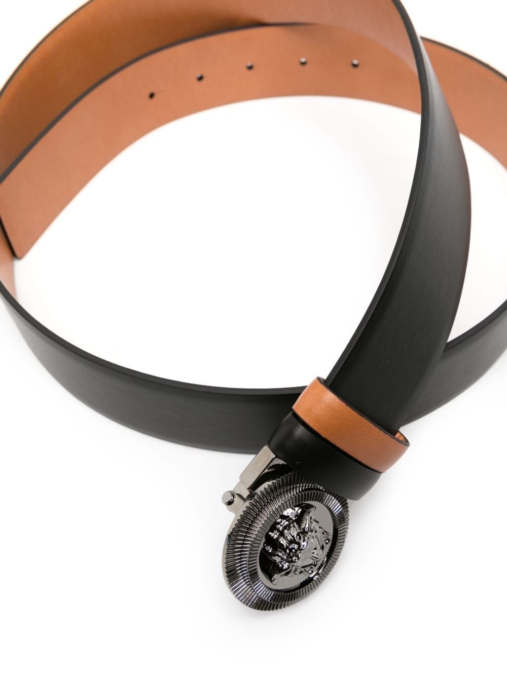 Medusa Head reversible leather belt - 2