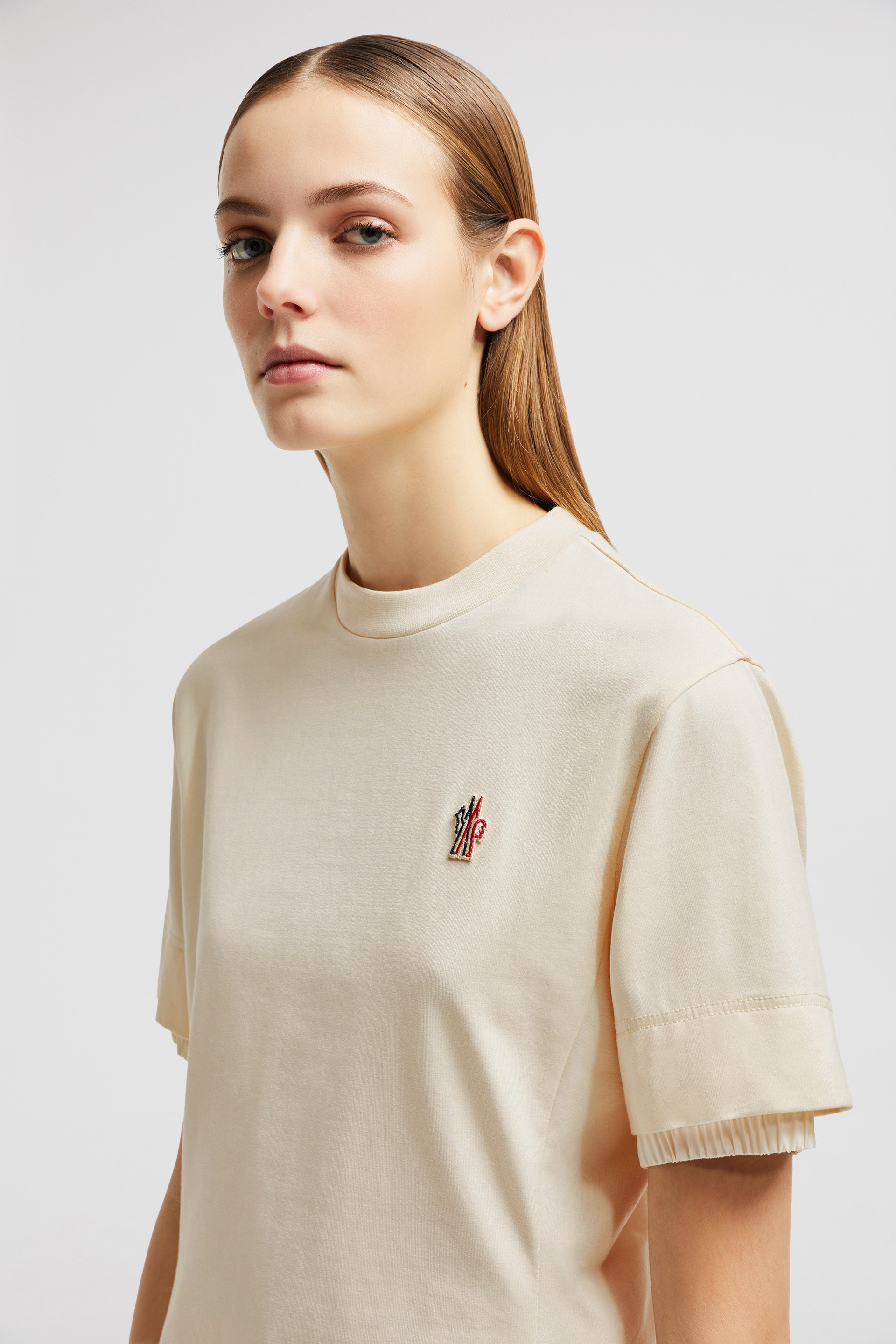 Logo Patch Cotton T-Shirt - 4