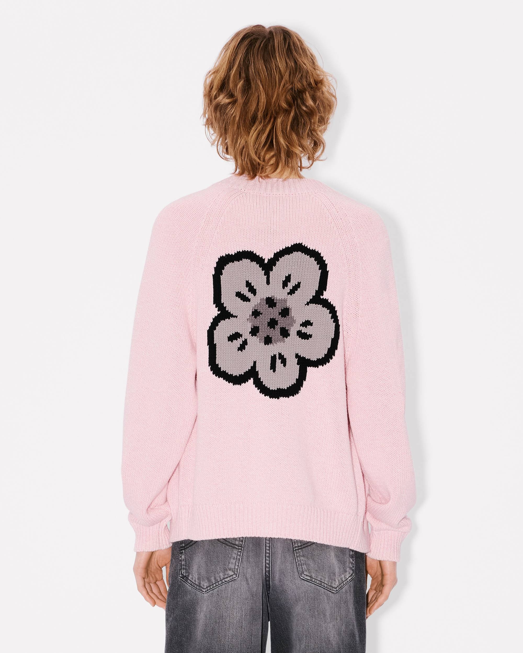 'Boke Flower' cardigan in cotton wool - 4