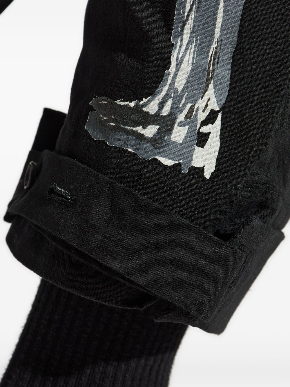 cotton-blend trousers - 5
