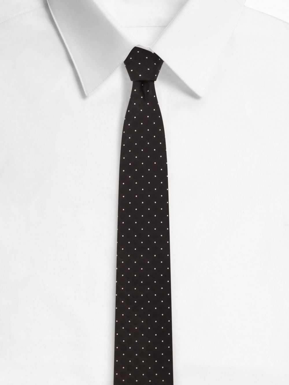 polka-dot print tie - 2