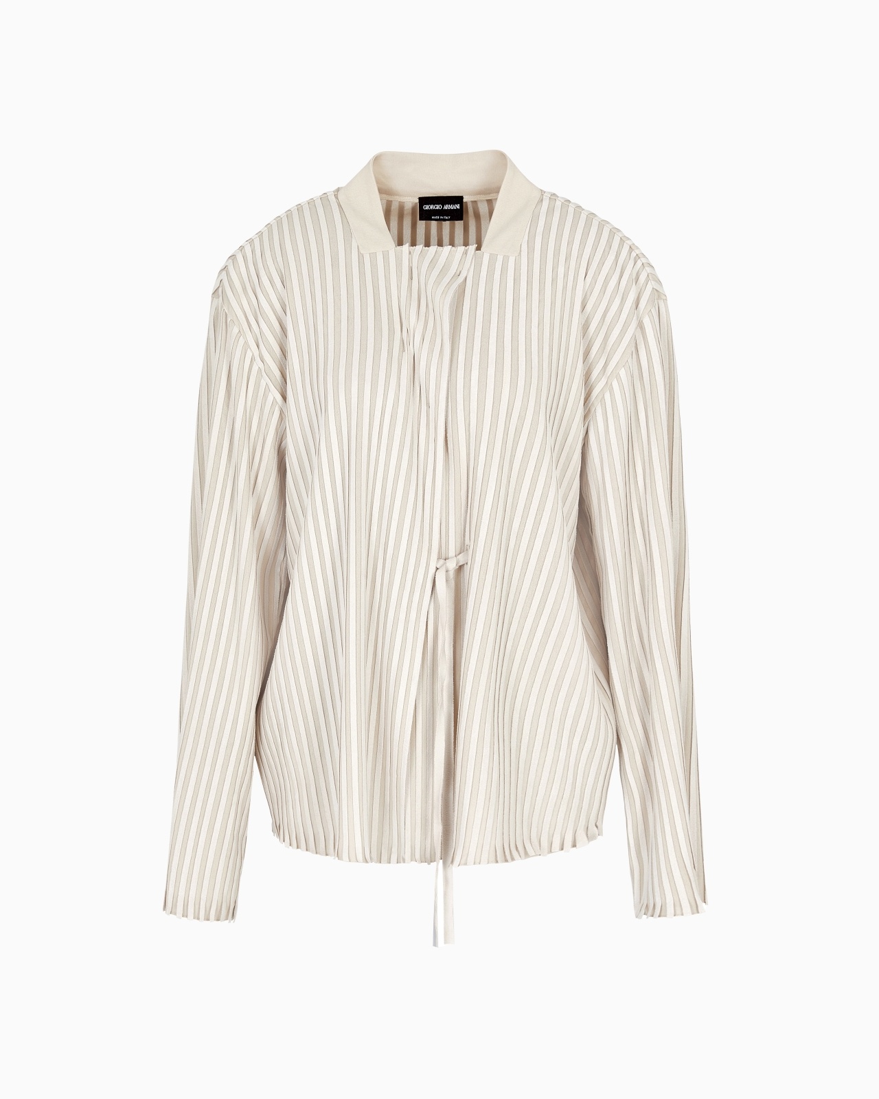 SILK JERSEY AND SUEDE JACKET - 1