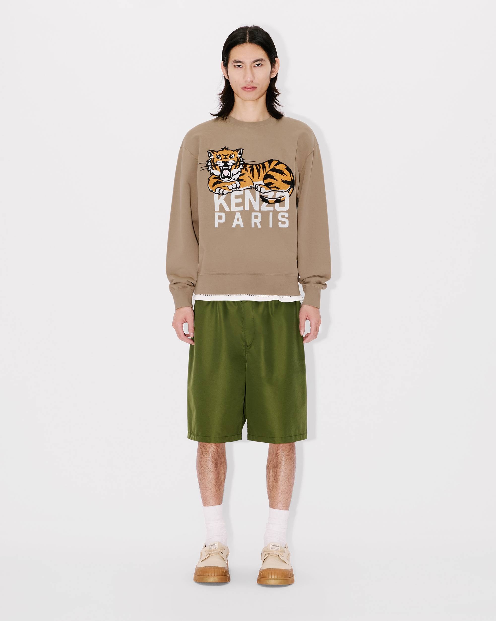 'KENZO Happy Tiger' embroidered sweatshirt in cotton - 5