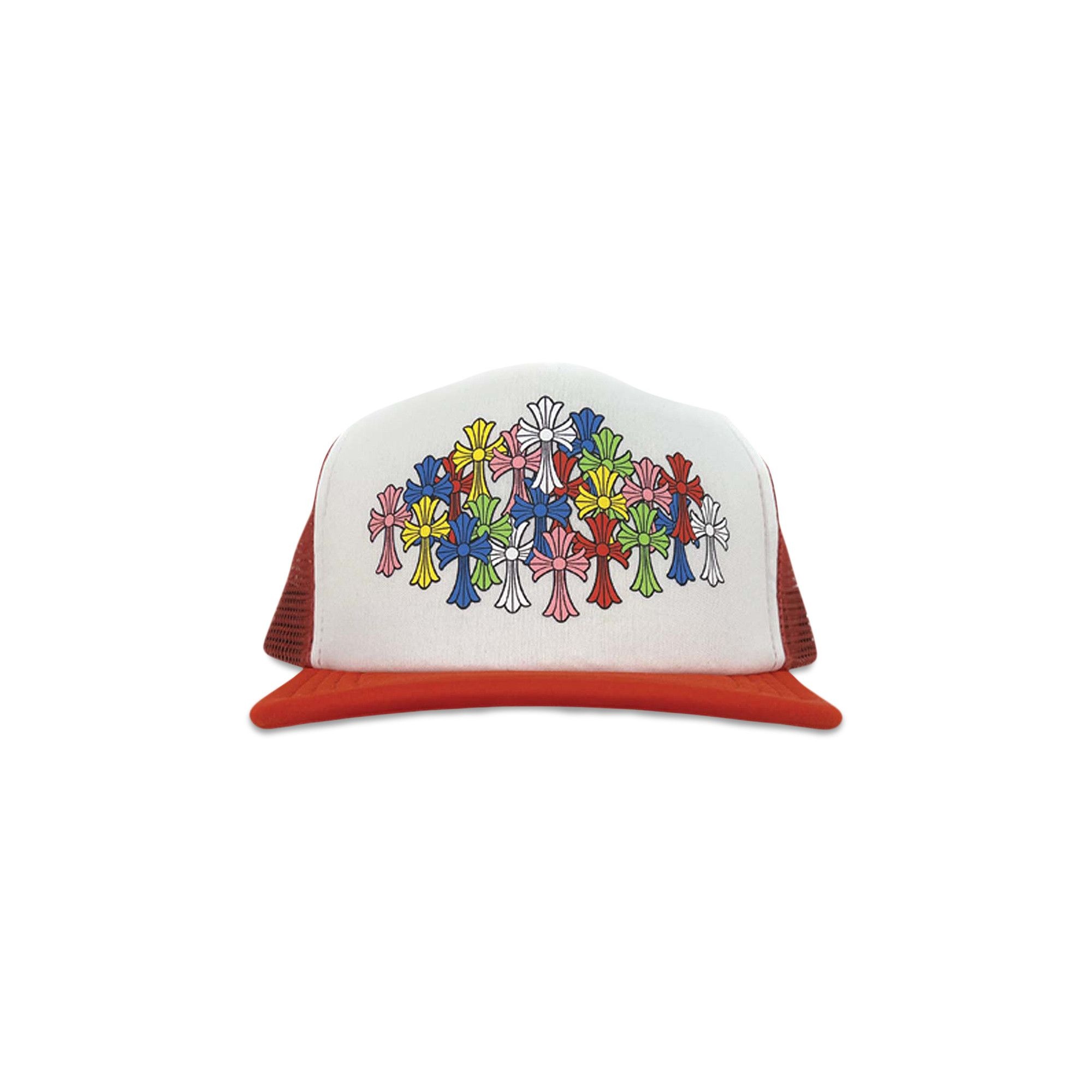 Chrome Hearts Multi Cross Trucker Hat 'Red/White' - 1