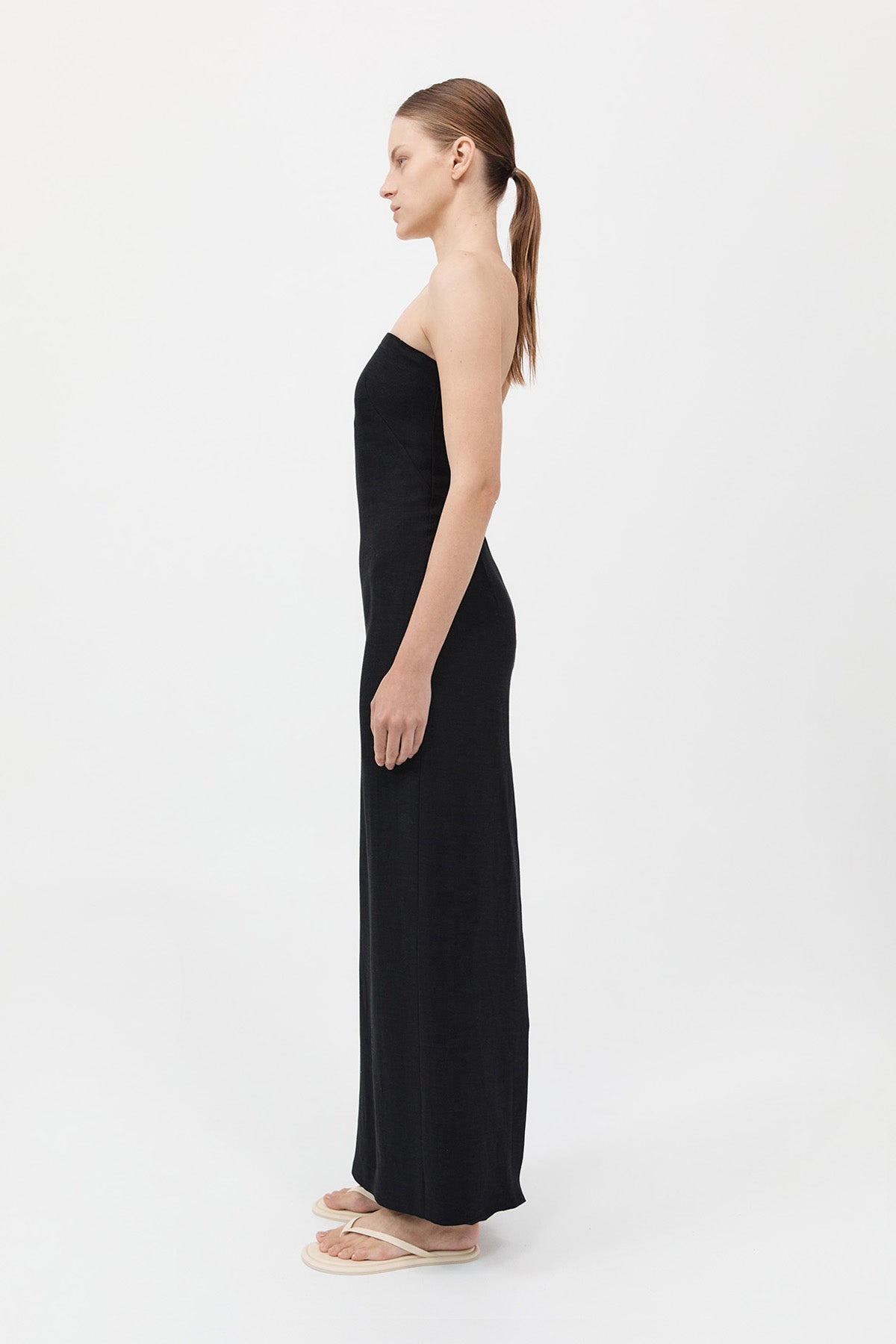 Column Dress - Black - 3