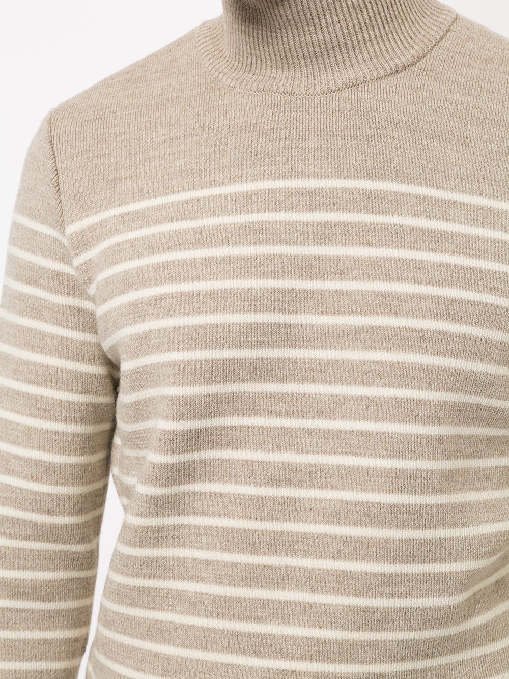 striped roll neck jumper - 5