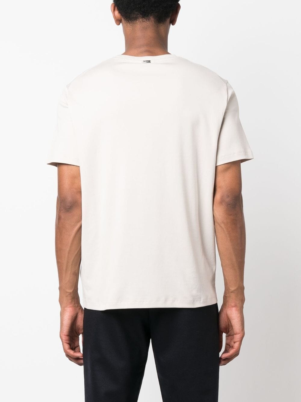 logo-plaque cotton T-shirt - 4