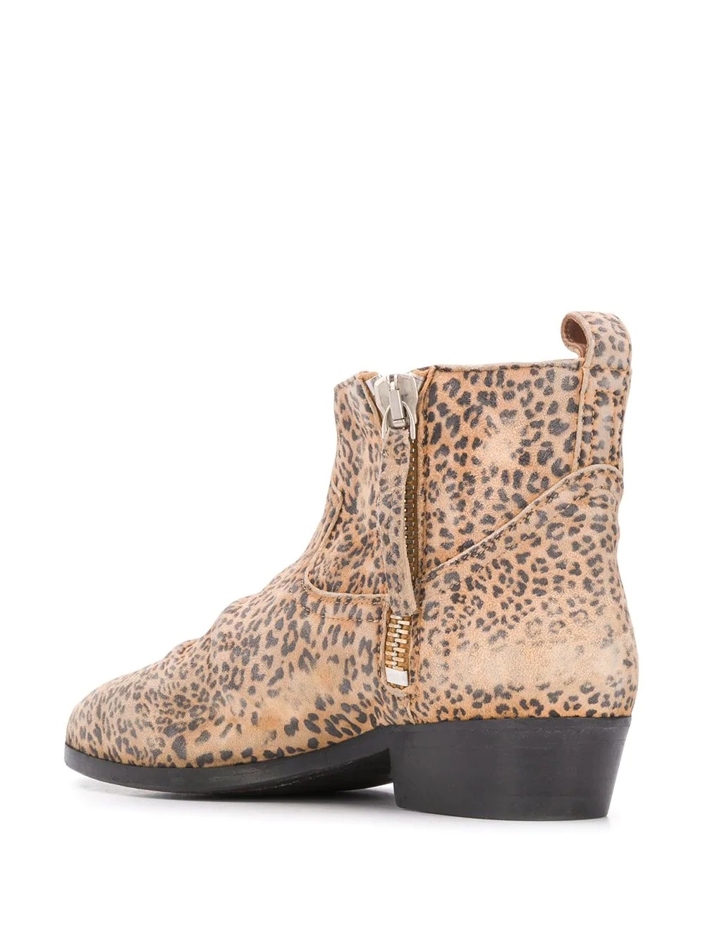 leopard ankle boots - 3