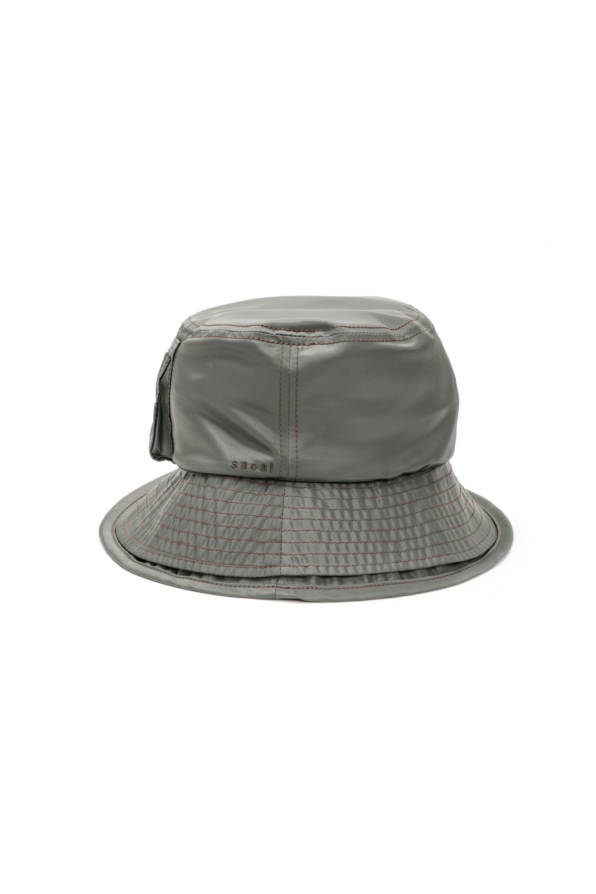Pocket Double Brim Hat / Nylon Twill - 3