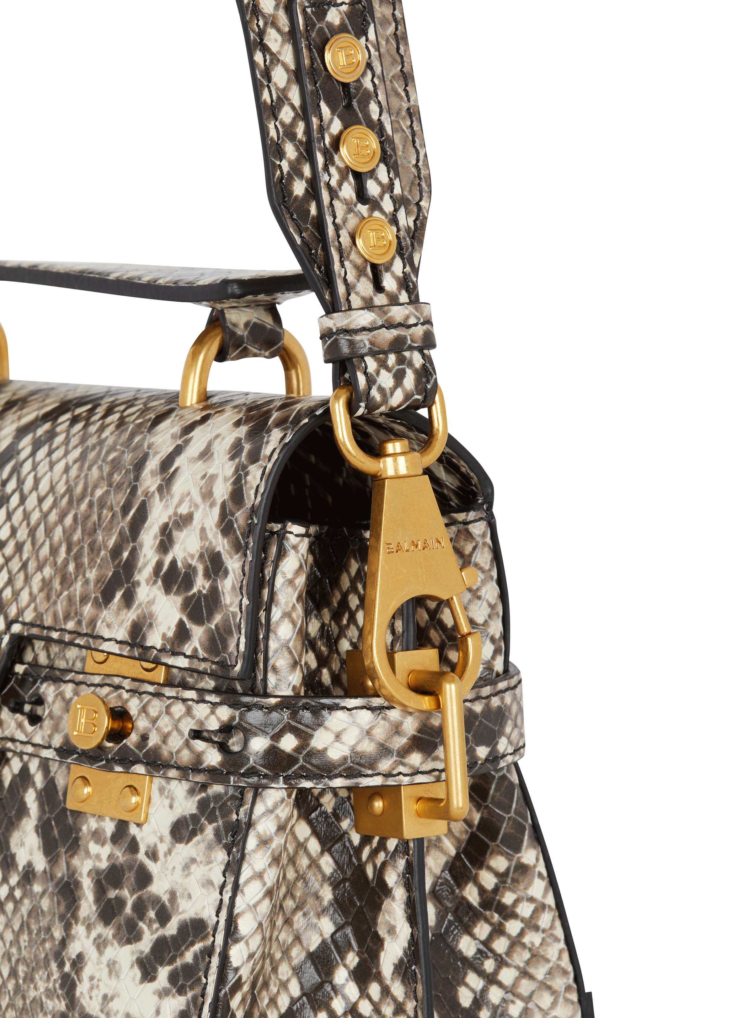 B-Buzz 23 snakeskin-effect leather bag - 5