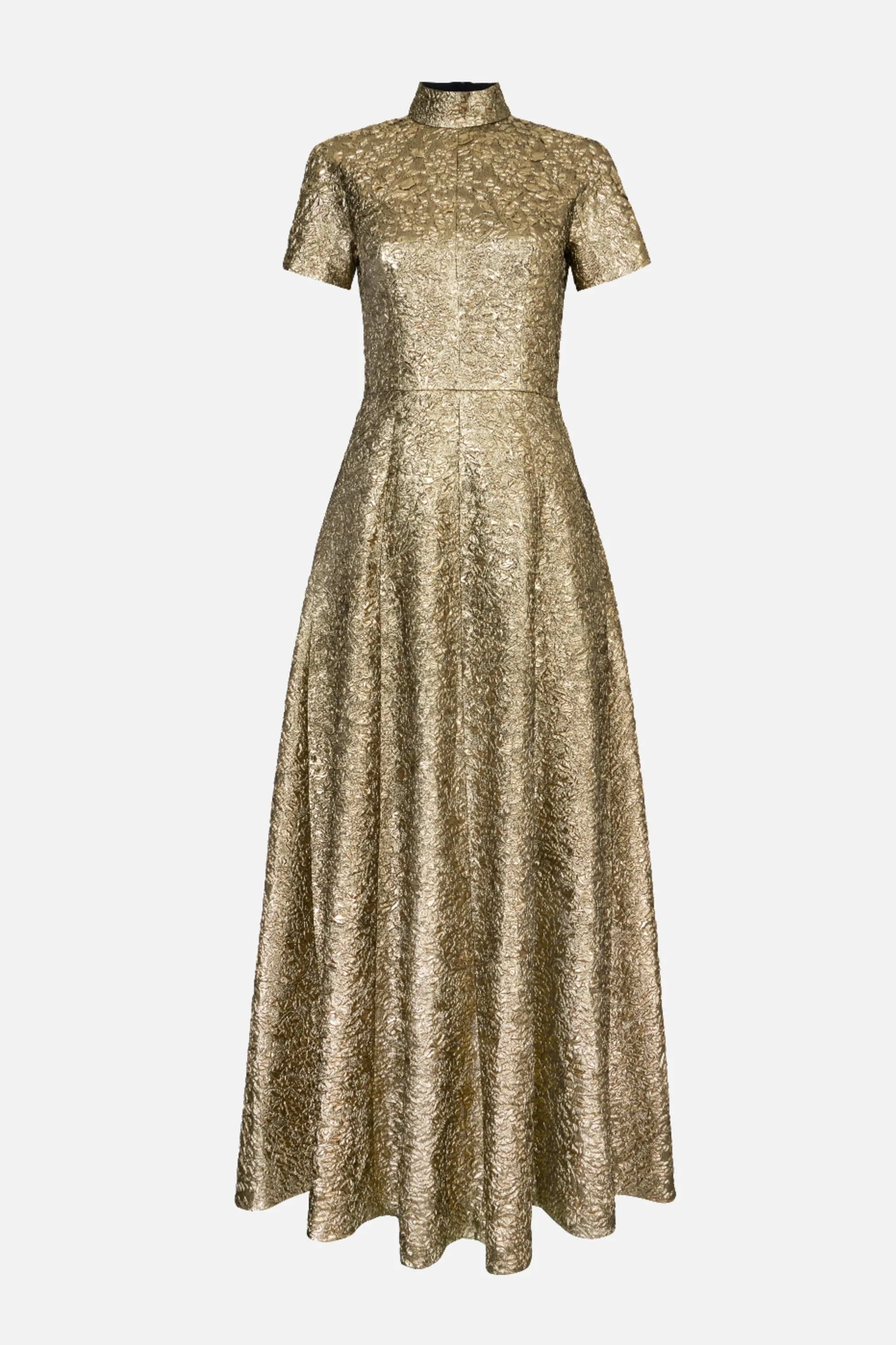 Malinda in Gold Double Warp Floral - 1