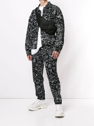 Marcelo Burlon County Of Milan sketches print slim-fit jeans outlook