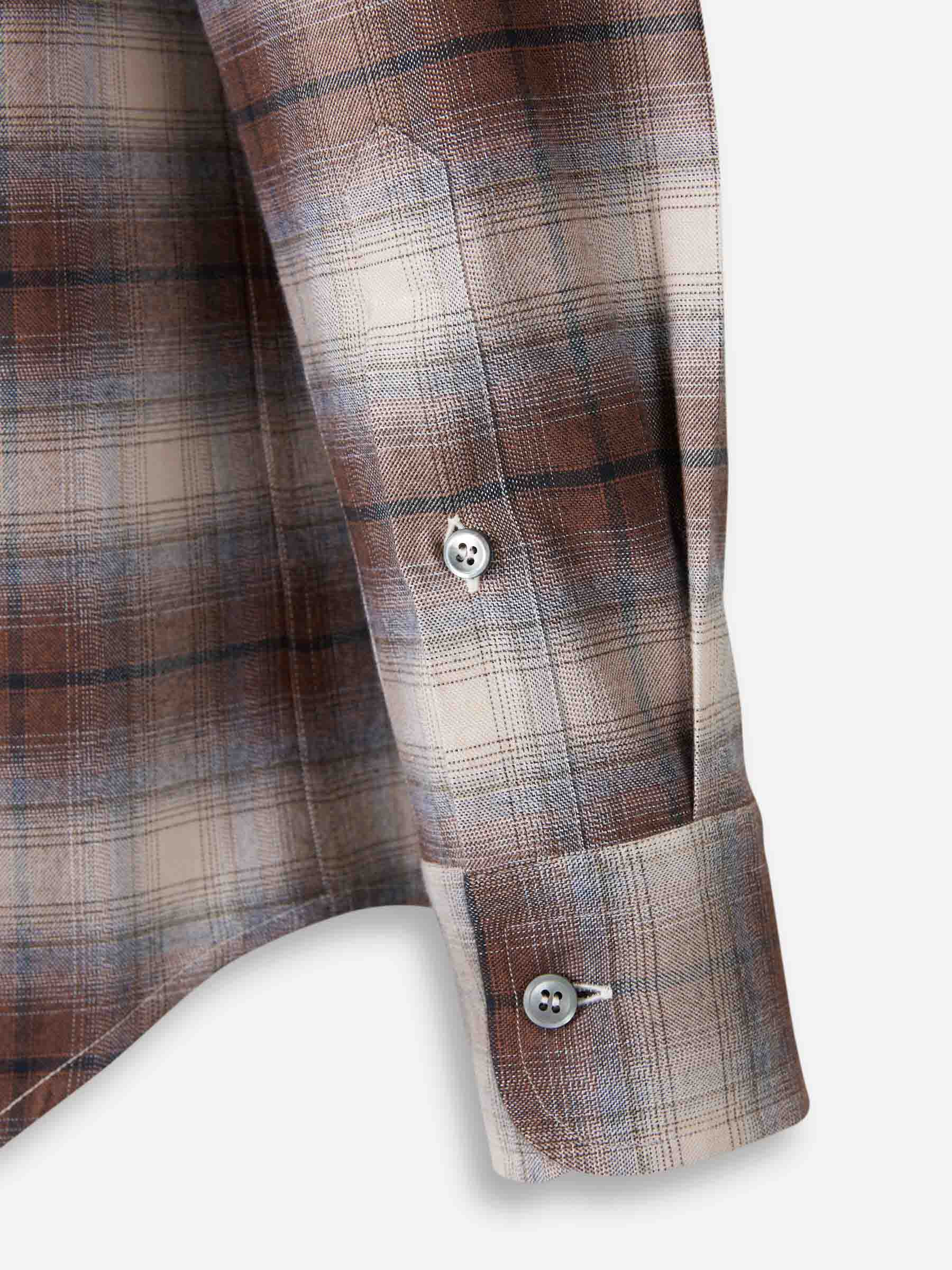 CHECKED COTTON SHIRT - 4