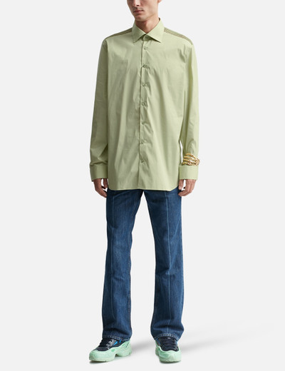 Raf Simons CLASSIC SHIRT WITH NET INSERT outlook