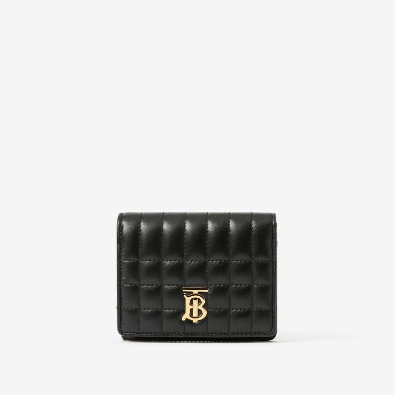 Quilted Leather Small Lola Folding Wallet 1