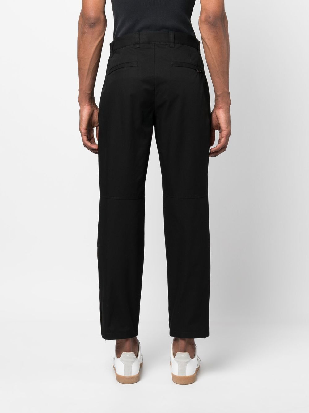straight-leg wool-blend trousers - 4