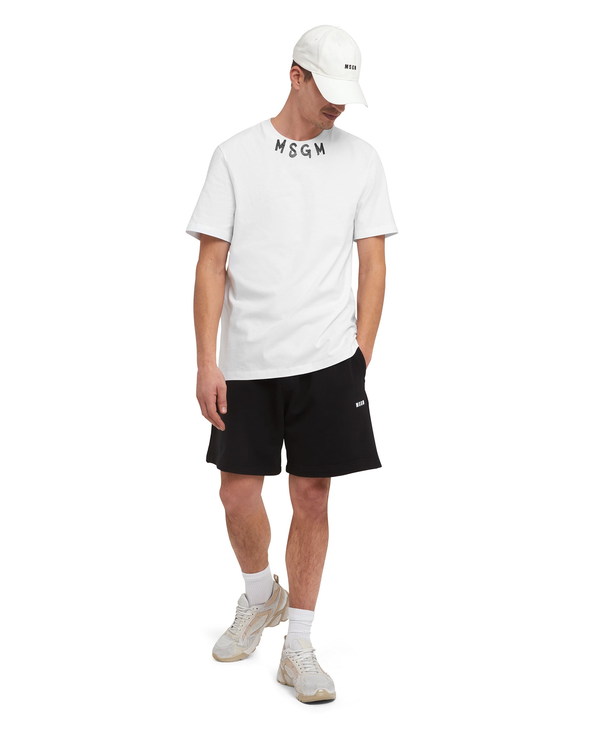 T-Shirt with brushstroke logo - 5