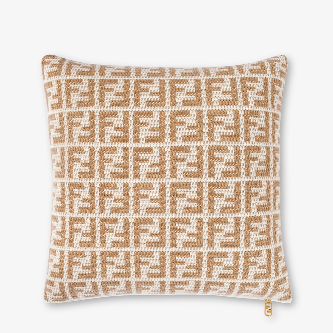 Beige cashmere cushion - 2