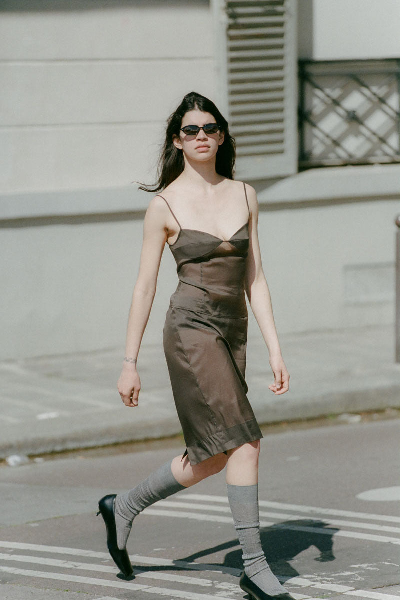 Transparent Skirt - Black Olive - 14