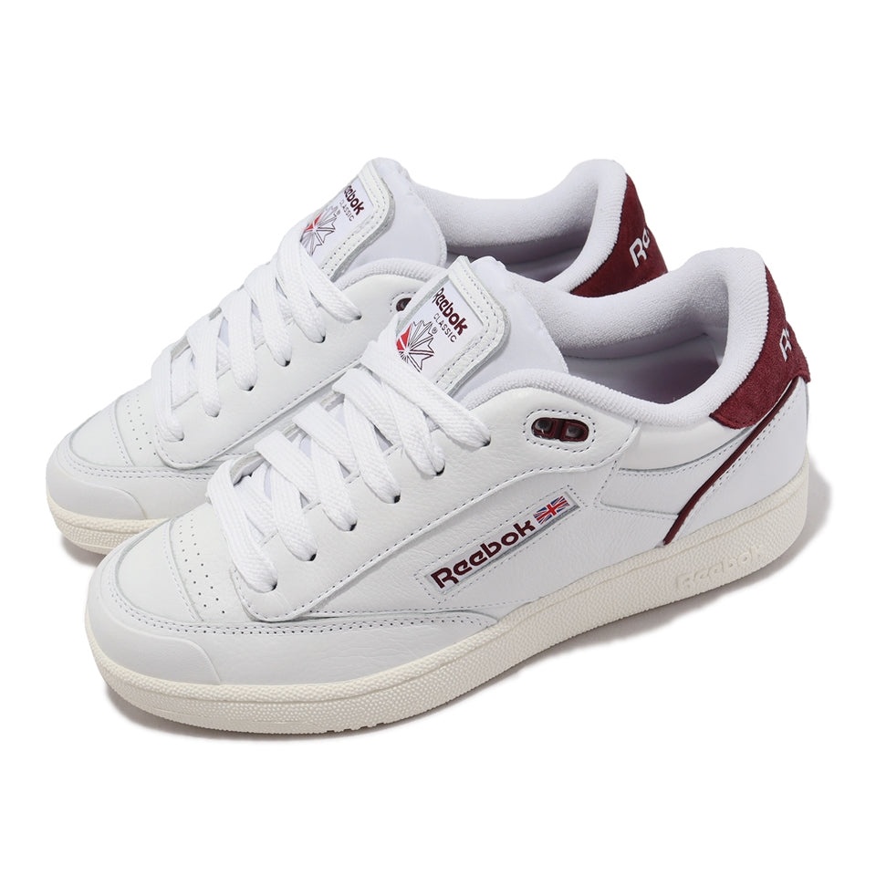 Reebok Club C Bulc 'White Classic Burgundy' 100032938 - 2