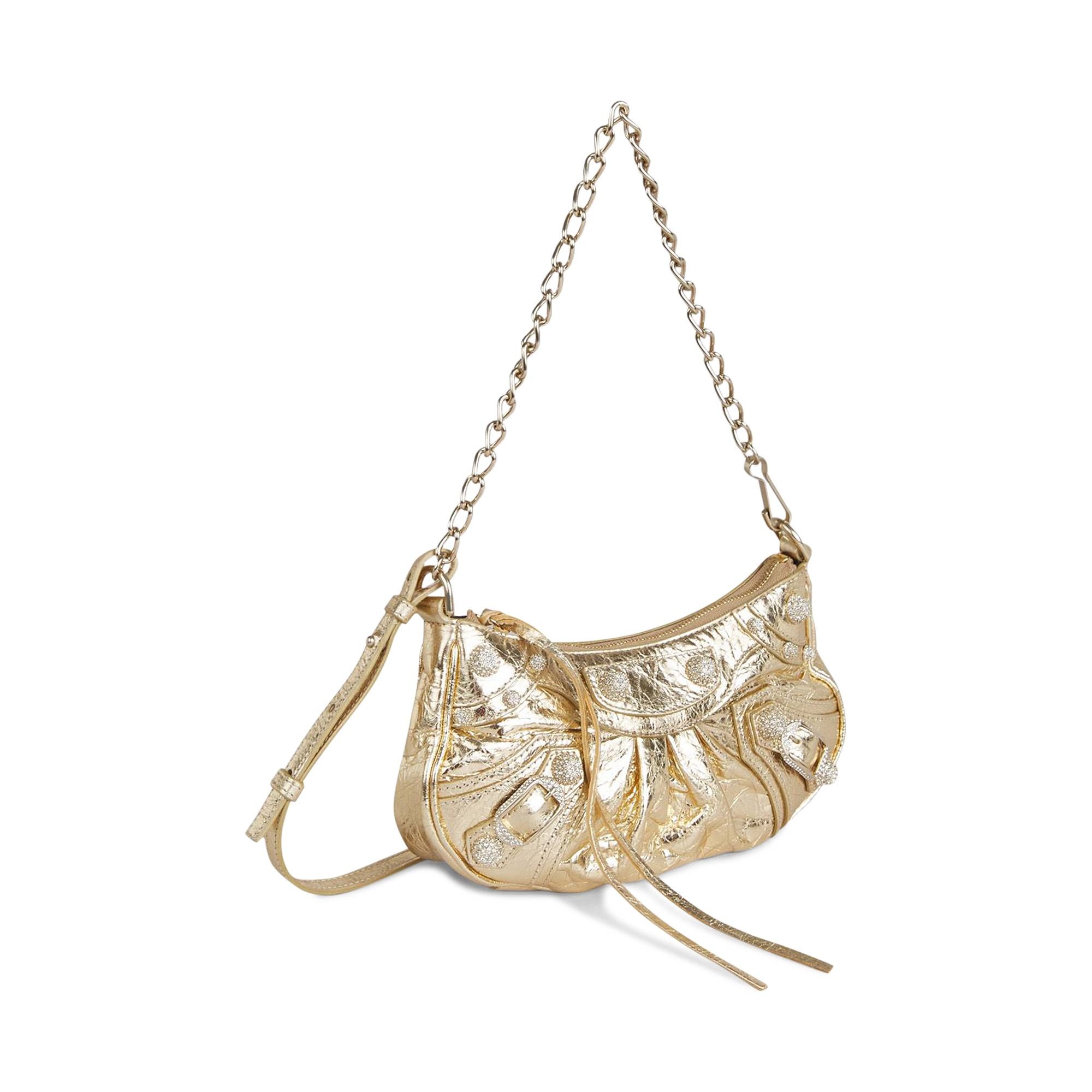 Balenciaga Le Cagole Mini Purse With Chain 'Light Gold' - 3