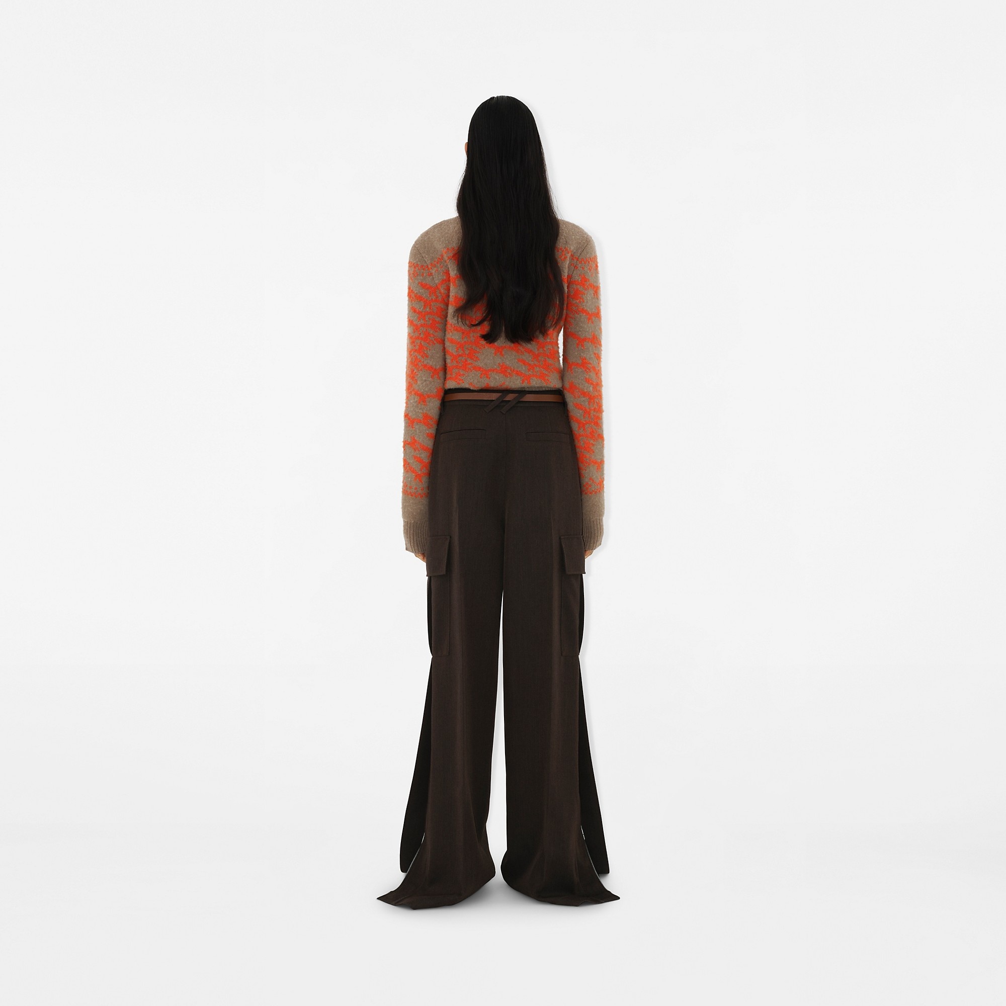 Cropped Fox Wool Sweater - 4