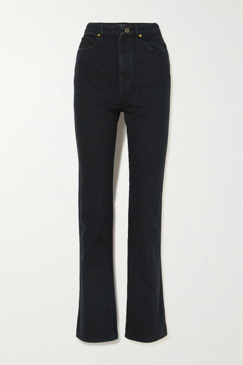 high-rise straight-leg 청바지 1