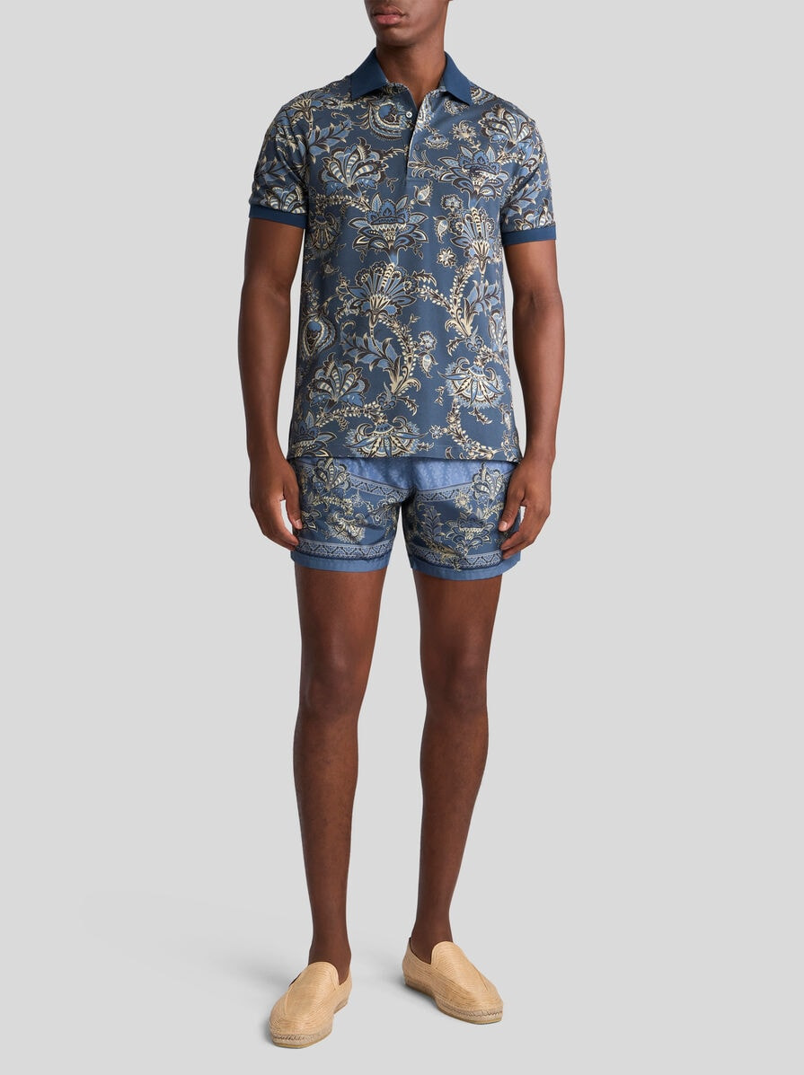 POLO SHIRT WITH FLORAL PRINT - 4