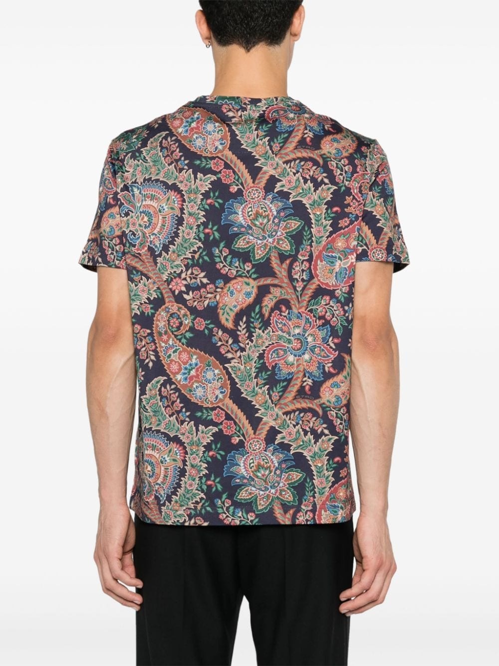paisley-print T-shirt - 4