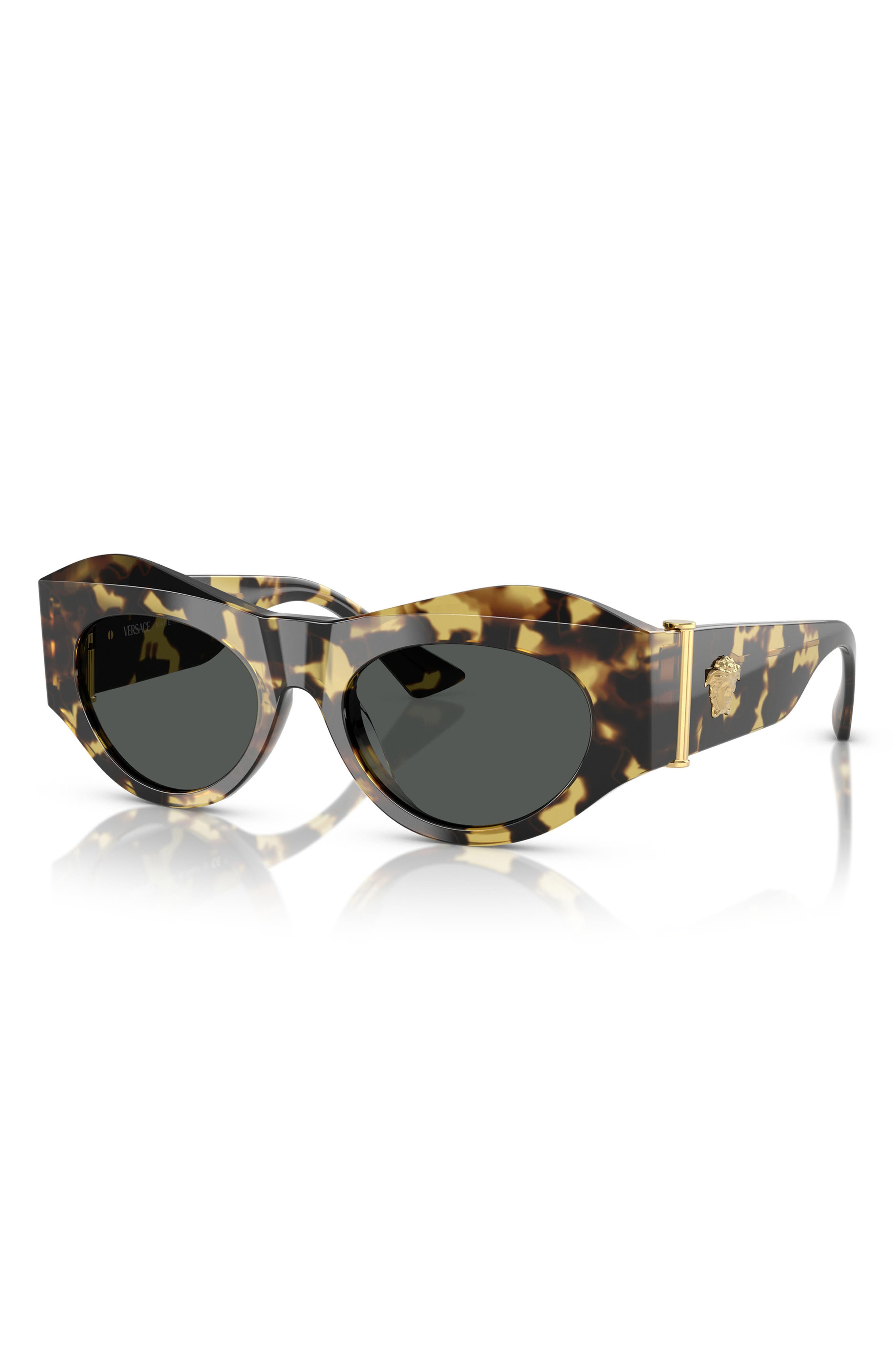 Versace 52mm Oval Sunglasses in Havana at Nordstrom - 2