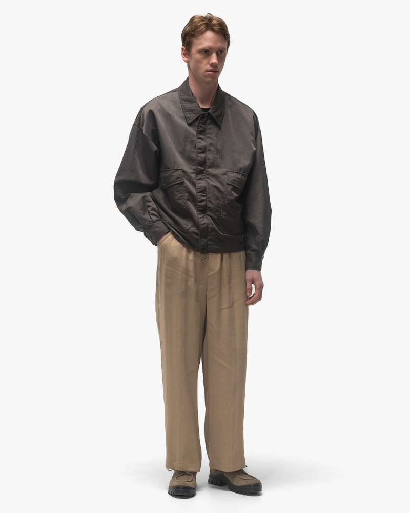 YOKE Nylon Bomber Jacket Charcoal outlook