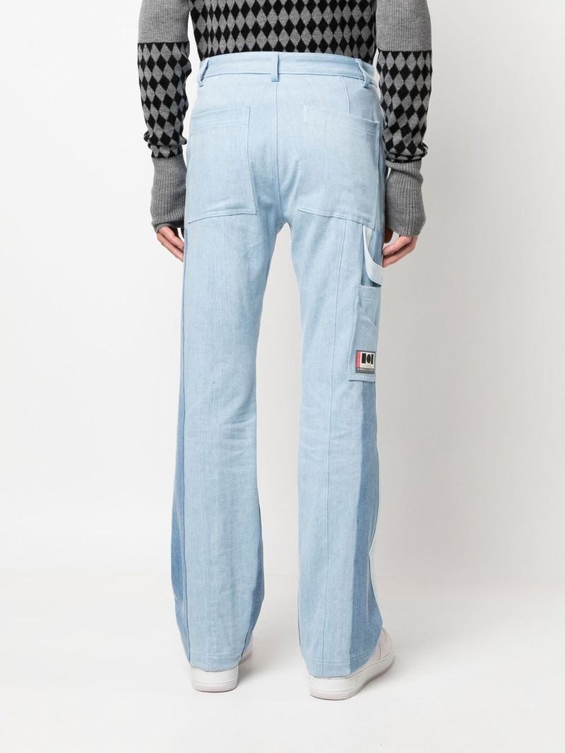 straight-leg panelled jeans 4