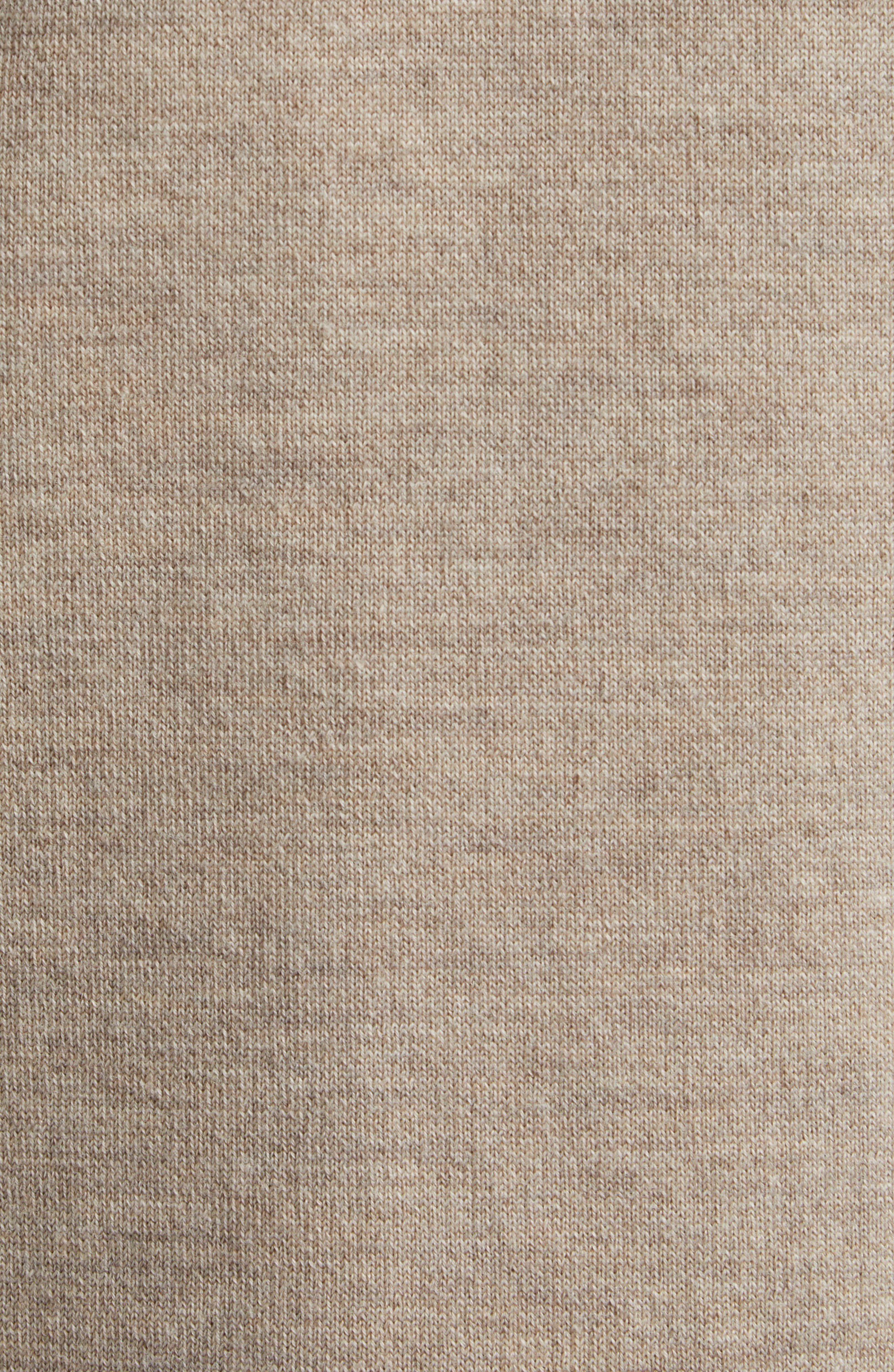 Veronica Beard Madden Merino Wool Half Placket Sweater Dress in Oatmeal Melange at Nordstrom - 6