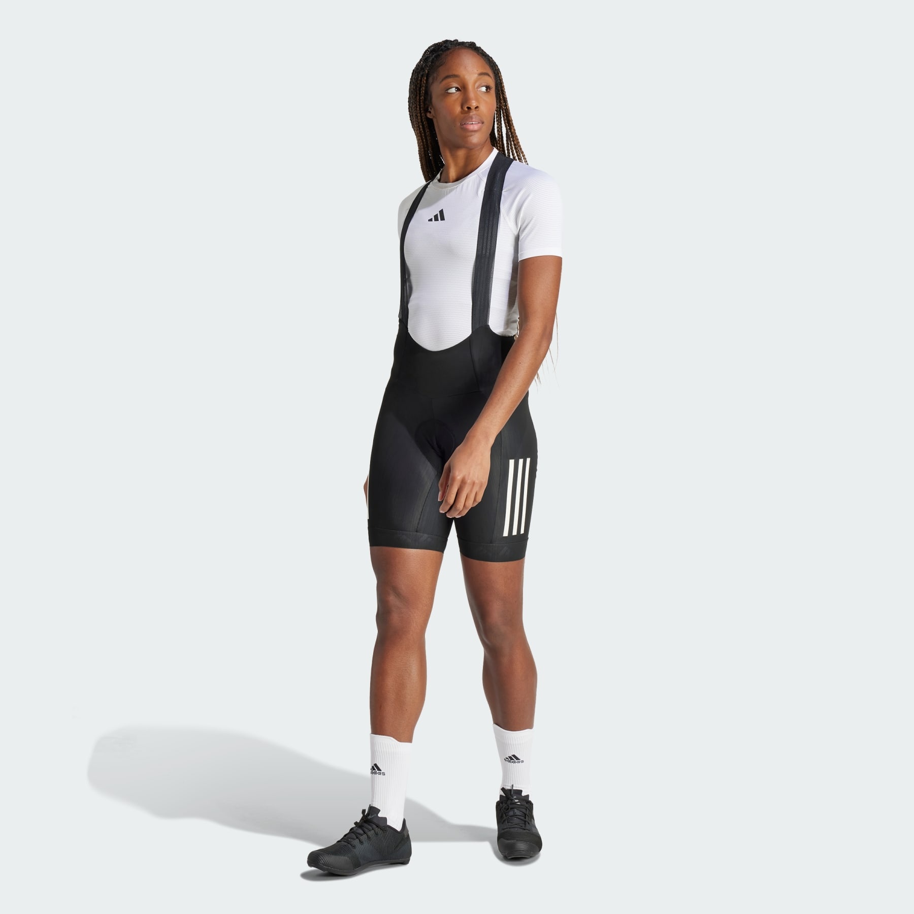 Essentials 3-Stripes Padded Cycling Bib Shorts - 2