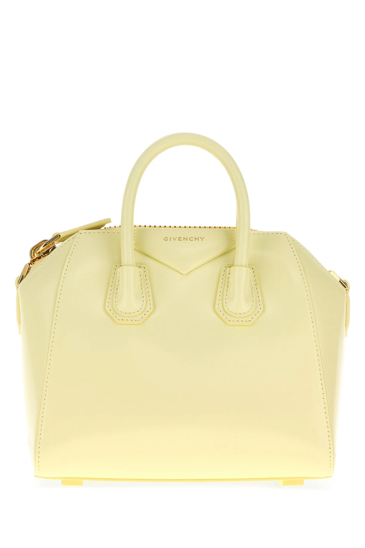 Cream leather mini Antigona handbag - 1