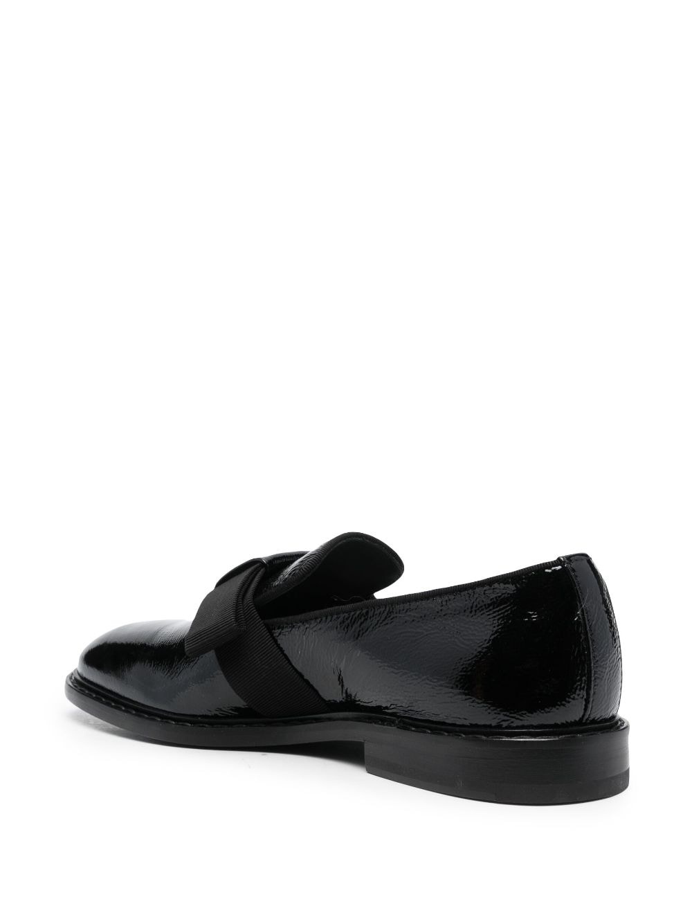 logo plaque bow-detail loafers - 3