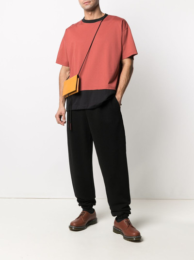 Marni colour block drawstring T-shirt outlook