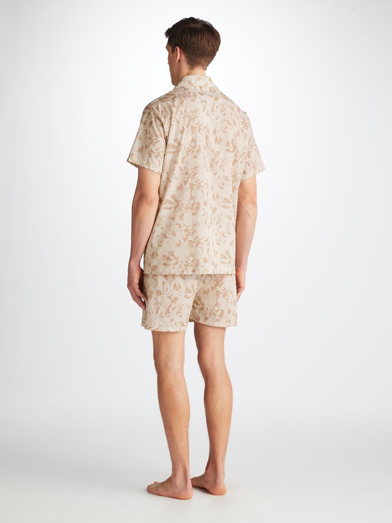 Men's Short Pyjamas Ledbury 73 Cotton Batiste Sand - 4