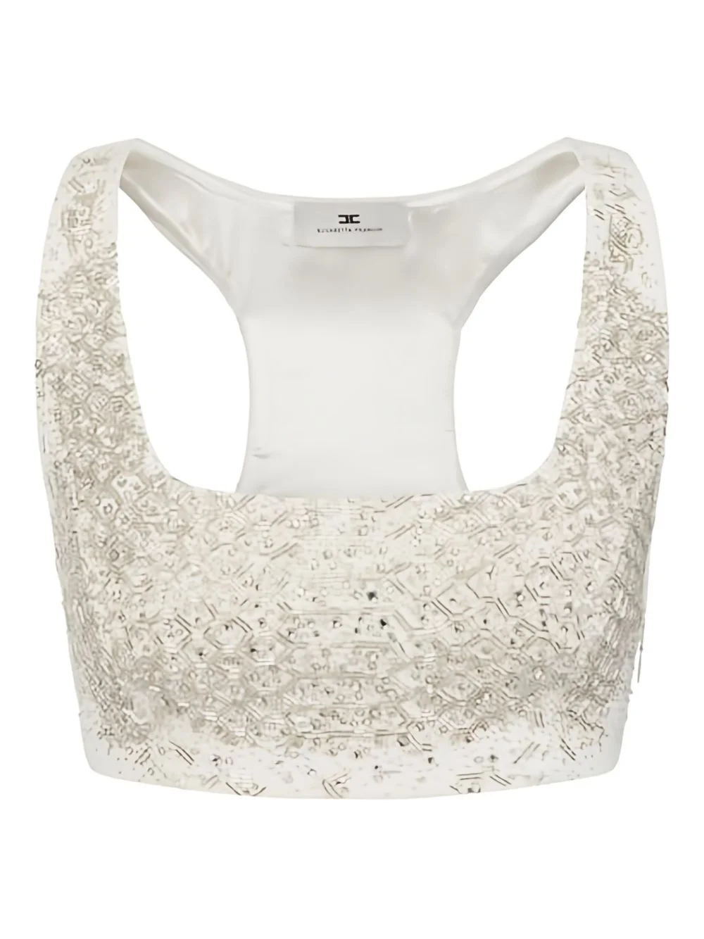 crystal embroidered racerback top - 1