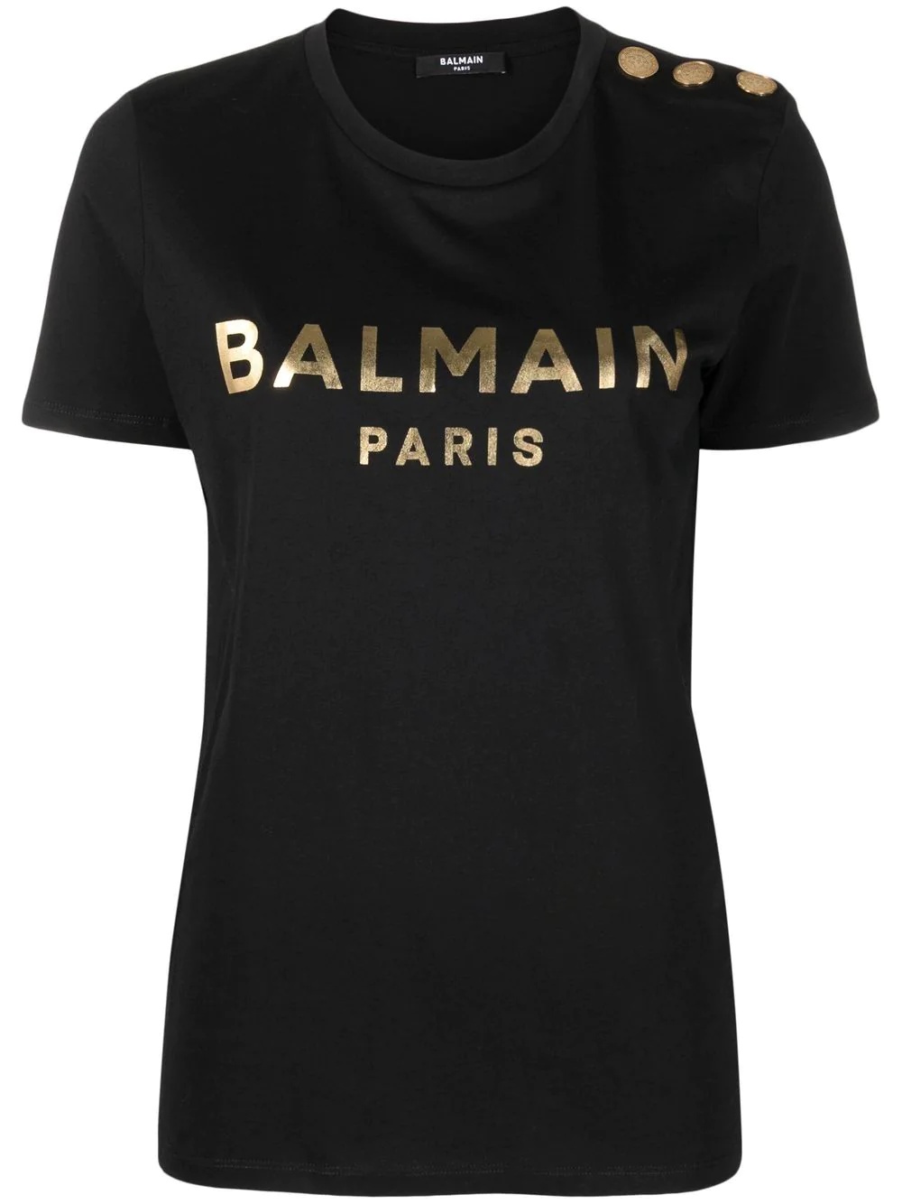 logo-print cotton T-shirt - 1