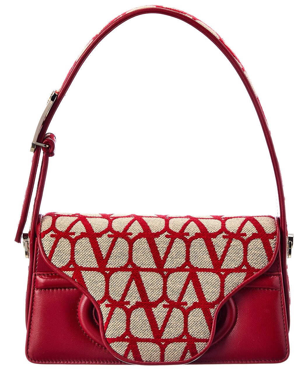 Valentino Toile Iconographe Le Grand Deuxieme Petite Leather Shoulder Bag - 1