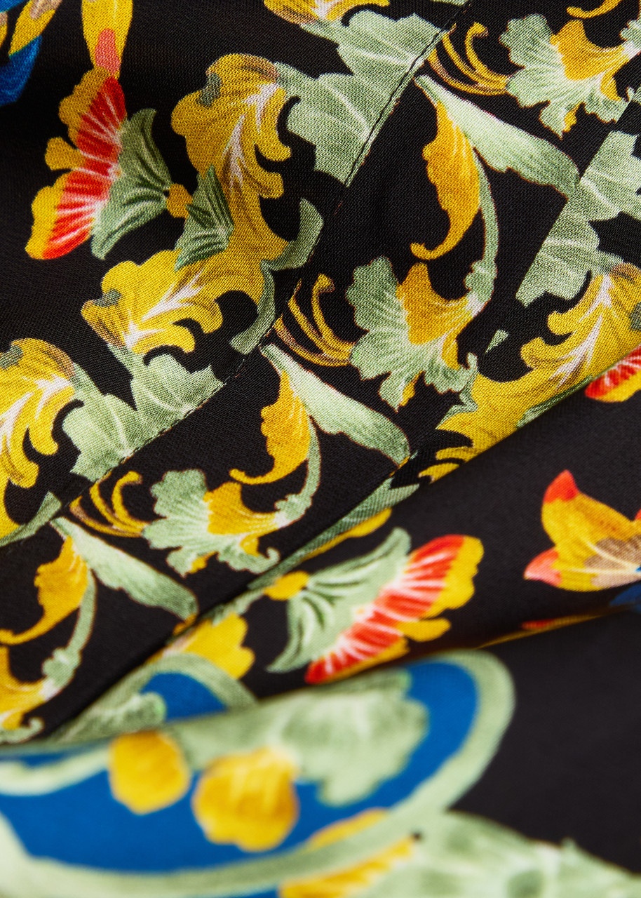 Alice + Olivia Deanne Printed Satin Blouse - 5