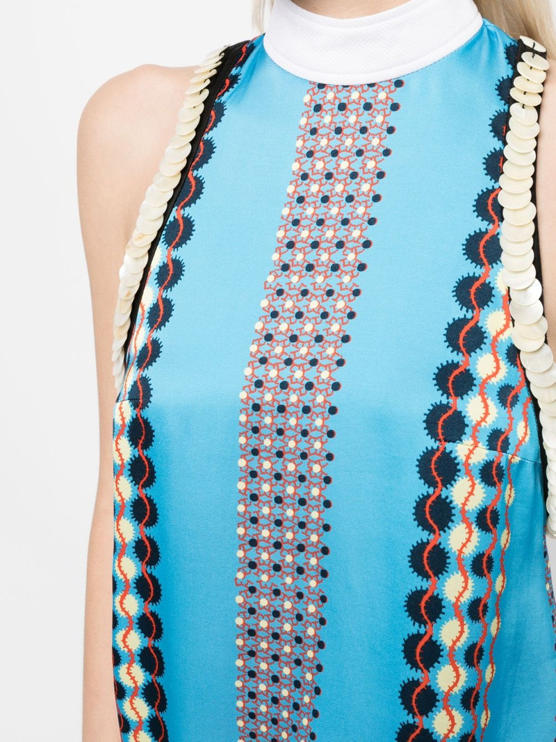 sleeveless satin printed top 5