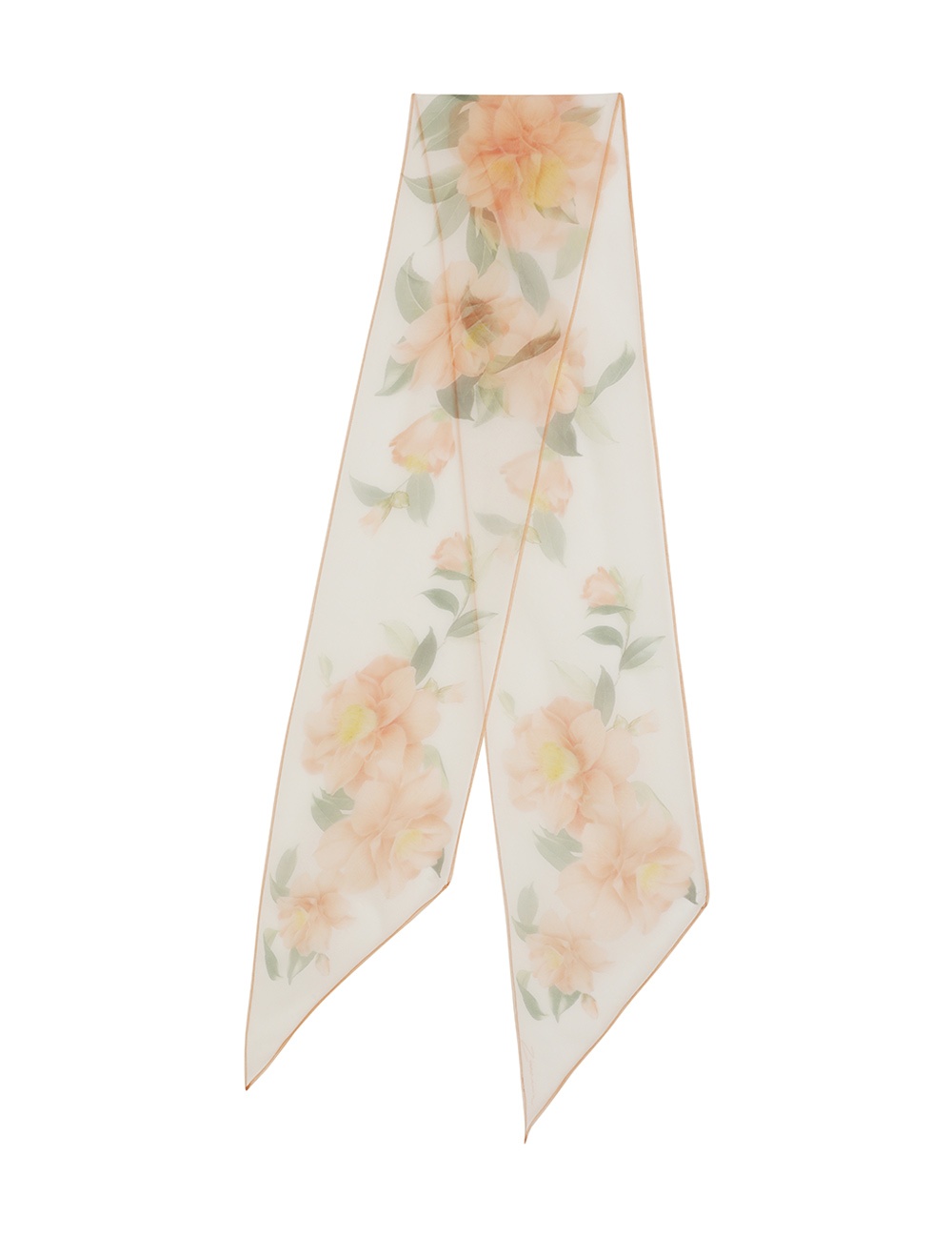 SILK ORGANZA NECK SCARF - 2